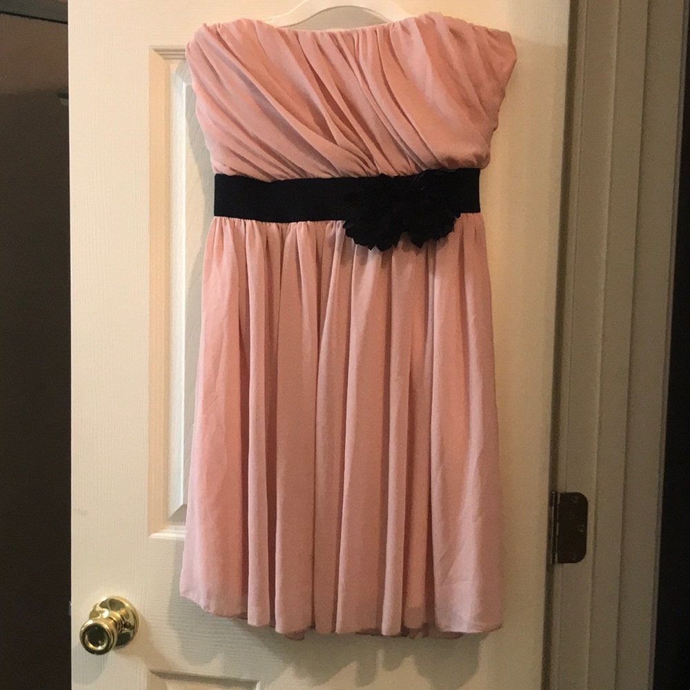 Pink Strapless Dress